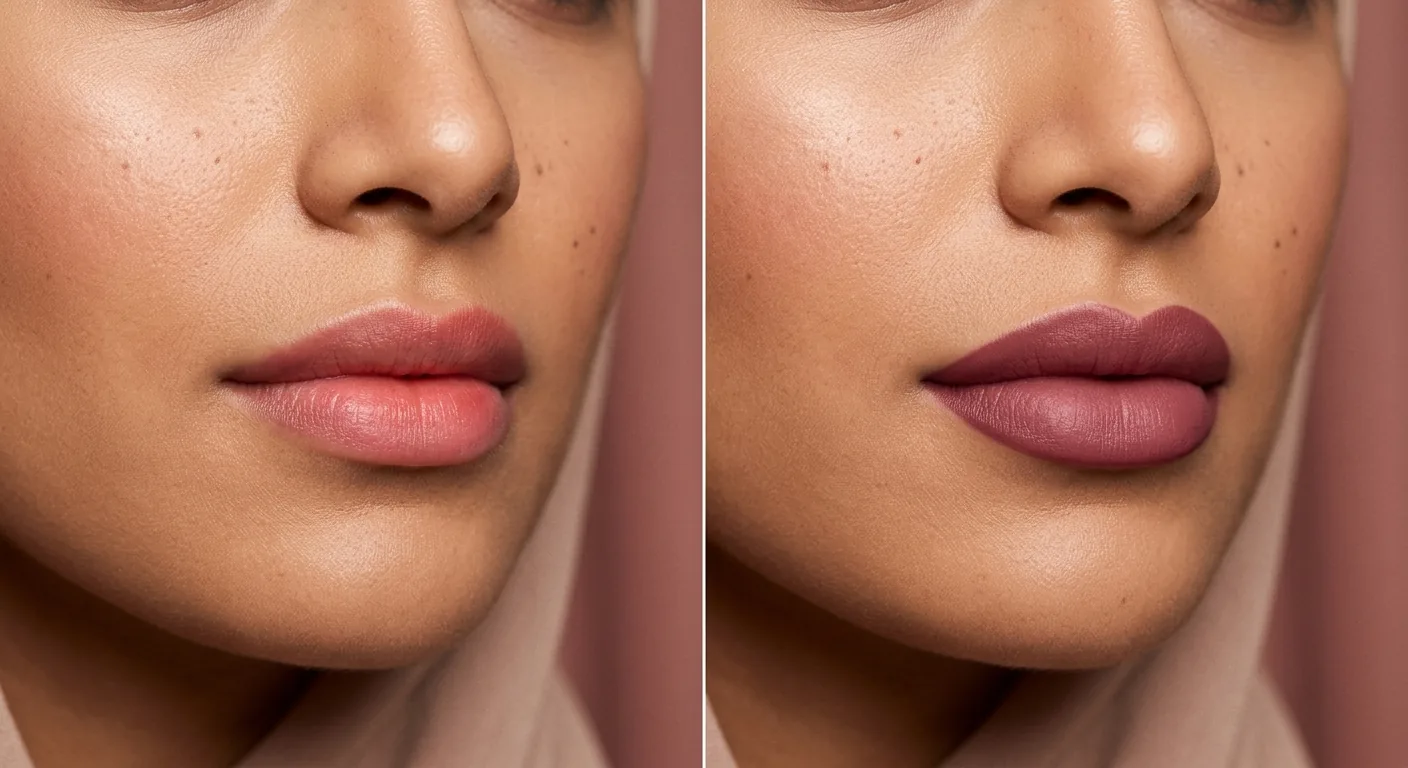 Permanent lip colour treatment at Floss & Gloss Aesthetics in Dharamshala